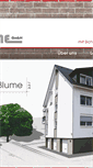 Mobile Screenshot of bauunternehmen-blume.de